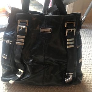 Michael Kors leather buckle purse